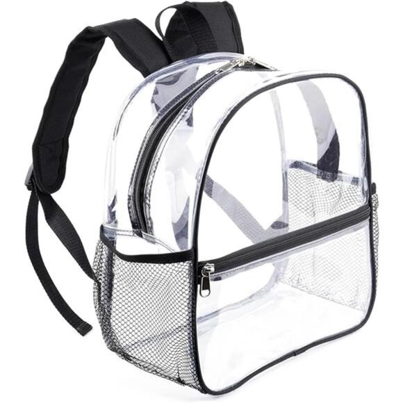 Clear Backpack for Stadium Events 12x6x12 Clear Stadium Backpacks for Women - Picture 7 of 7